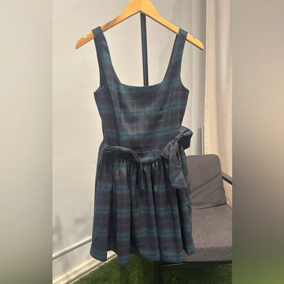 NWT Avec Les Filles plaid mini dress - Picture 3 of 4